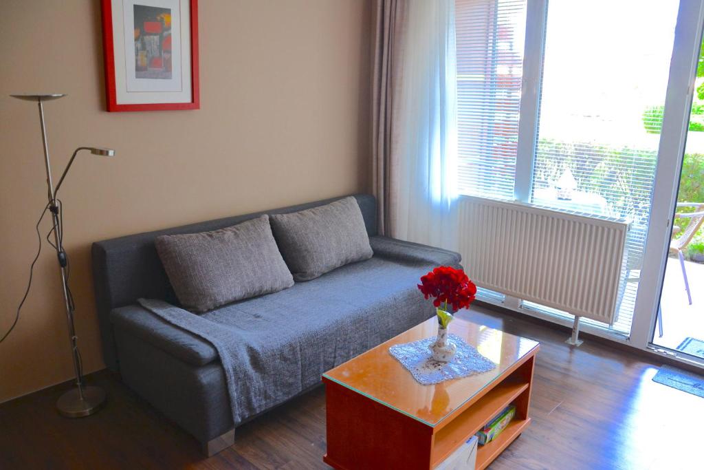 Posezení v ubytování Udoben apartma v Moravskih Toplicah