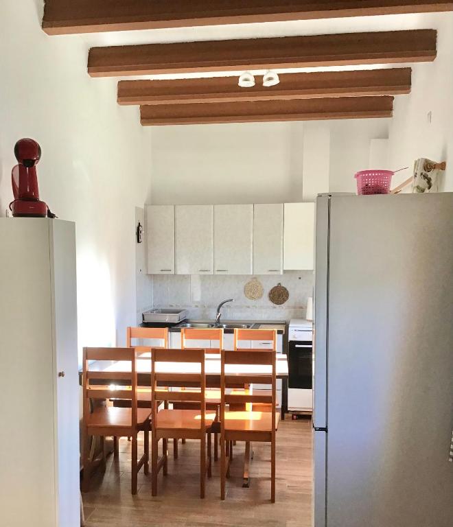 Kuchyň nebo kuchyňský kout v ubytování Bertagui Rural