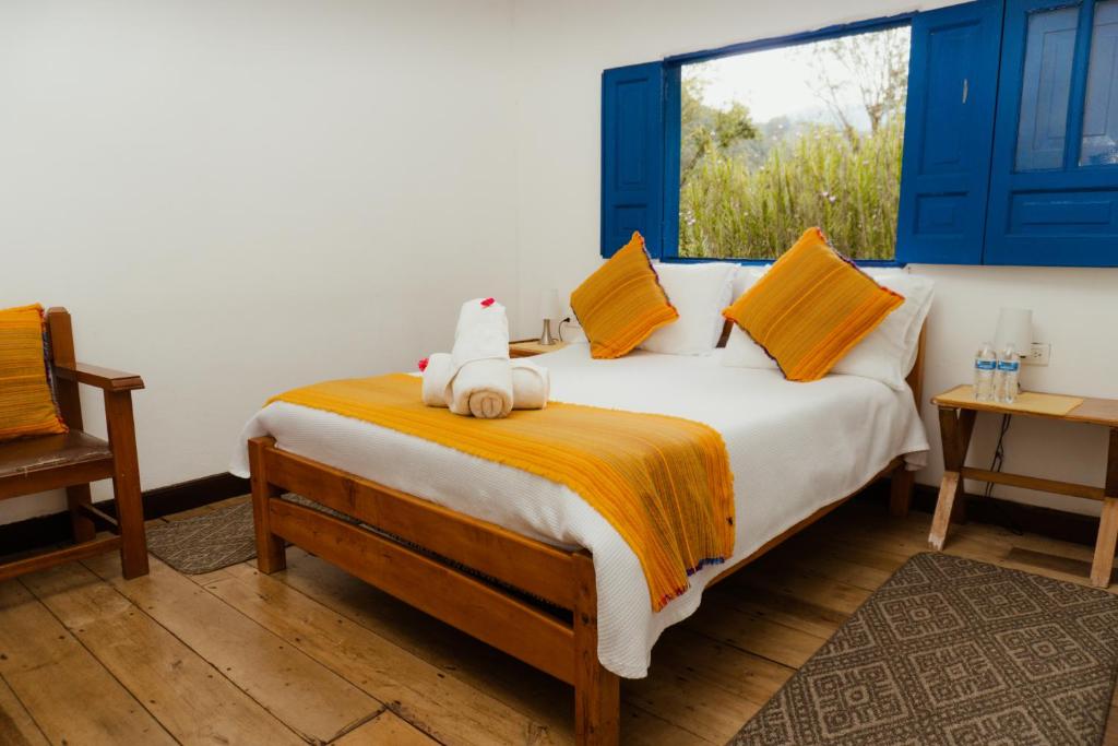 Cama o camas de una habitación en Reserva Guadalajara - Cocora Valley