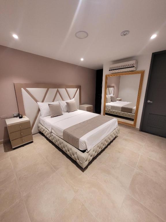 Postel nebo postele na pokoji v ubytování Hotel Med 33