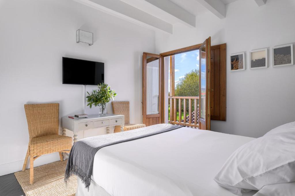 Postel nebo postele na pokoji v ubytování Casa Rural Errota-Barri