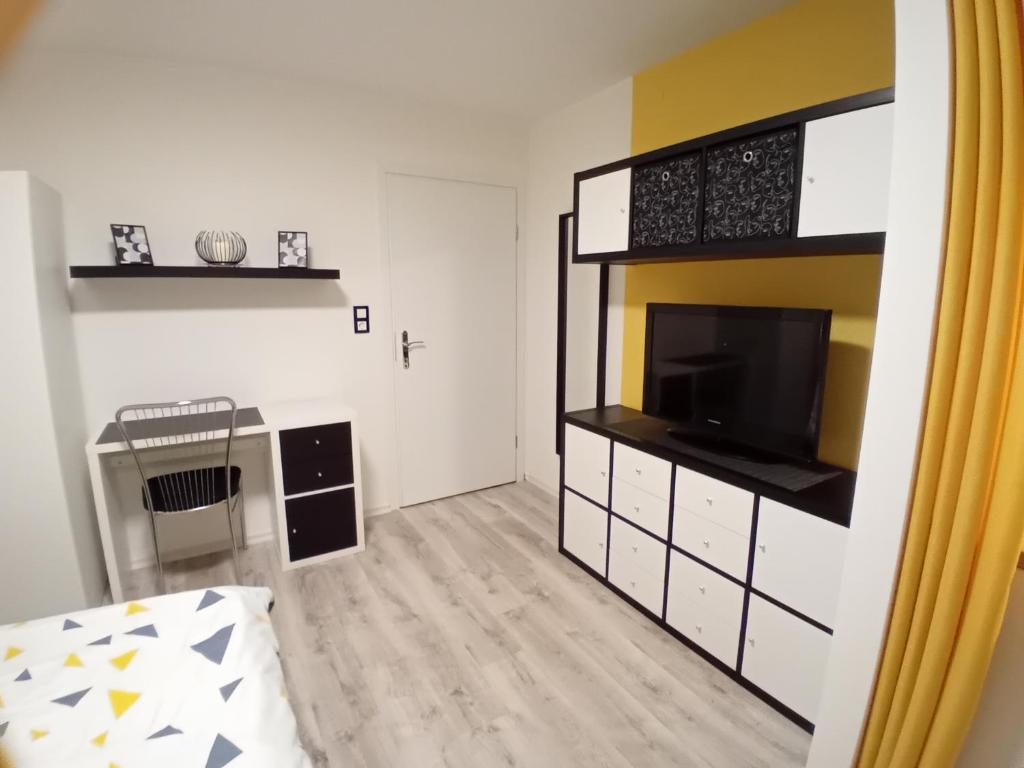 Kuchyň nebo kuchyňský kout v ubytování PRIMUS mini room