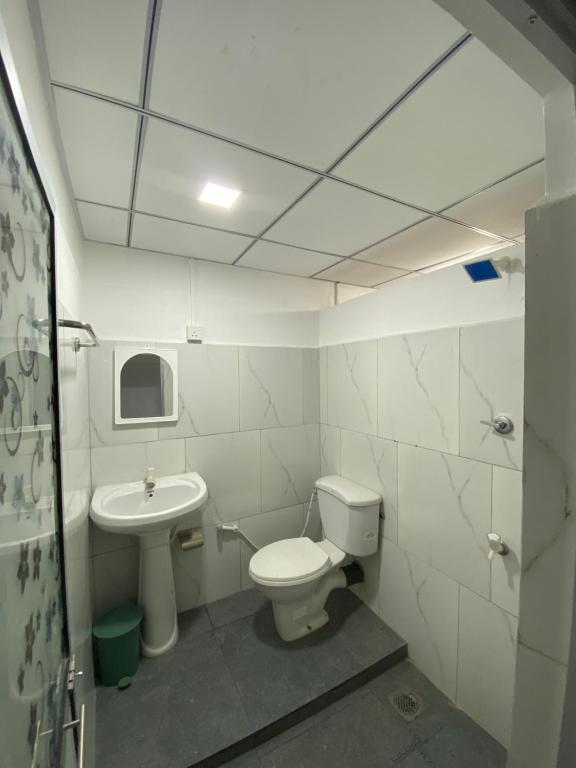 Koupelna v ubytování Airport Accommodation
