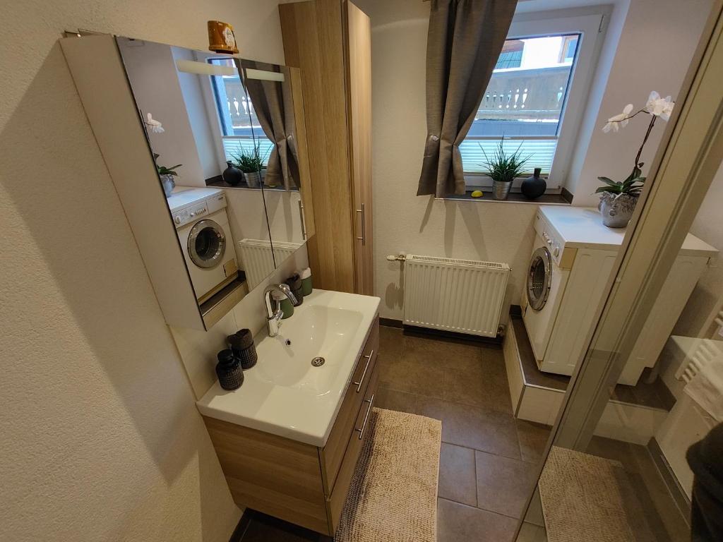 Koupelna v ubytování Apartment Anni im Haus Hintertal