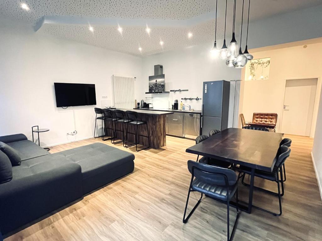 Kuchyň nebo kuchyňský kout v ubytování Loft directly next to Oktoberfest and downtown