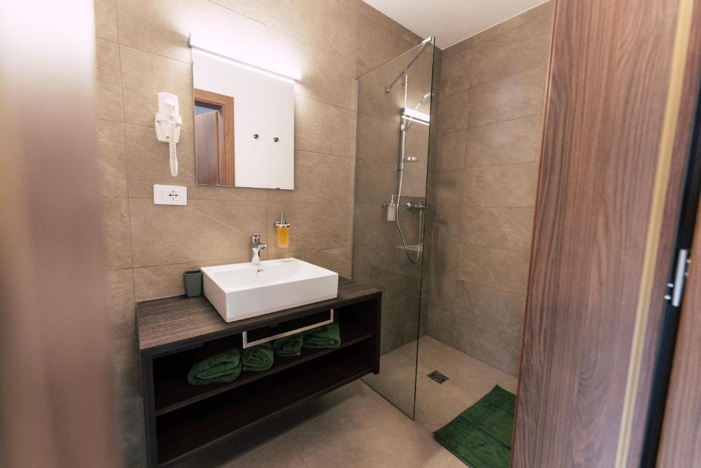 Koupelna v ubytování Roadhotel Vinschgau