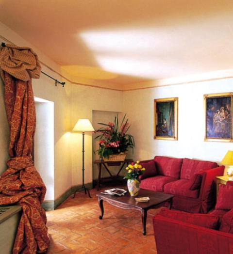 A seating area at Hotel La Locanda Dei Ciocca