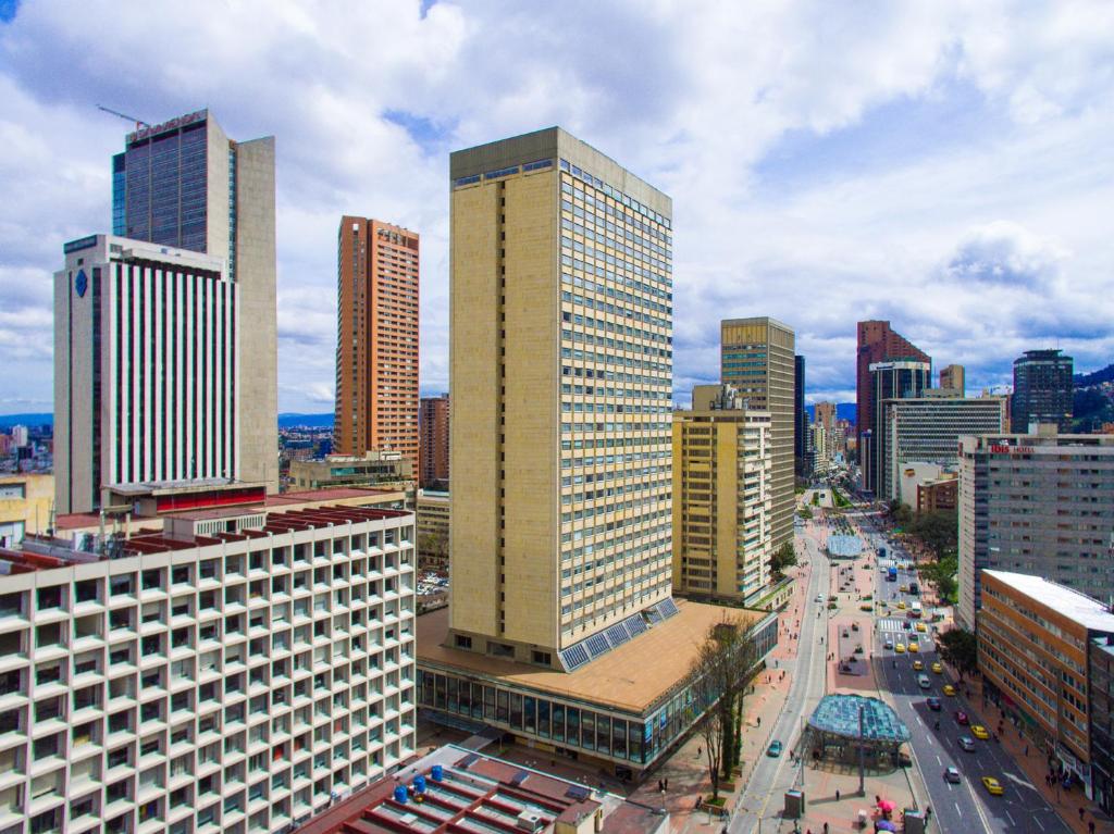 Nespecifikovaný výhled na destinaci Bogotá nebo výhled na město při pohledu z hotelu