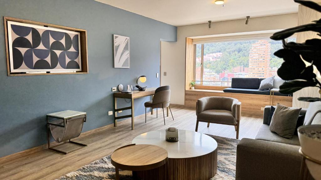 Posezení v ubytování Tequendama Suites Bogota
