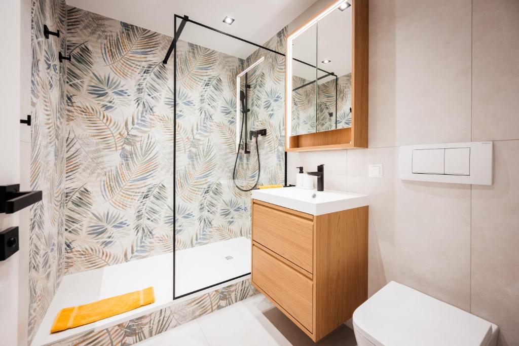 Kúpeľňa v ubytovaní BoRa Apartments