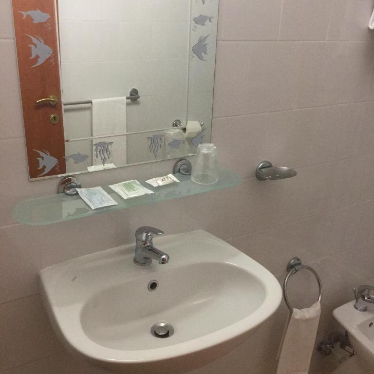 Koupelna v ubytování Hotel Touring