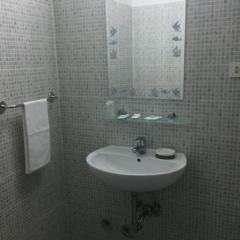 Koupelna v ubytování Hotel Touring