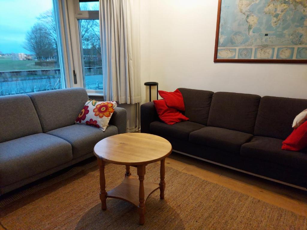 Posezení v ubytování huisje Nieuw Vliet
