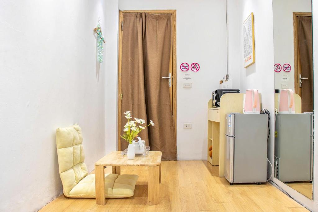 Kuchyň nebo kuchyňský kout v ubytování Heart of Hoan Kiem super aesthetic
