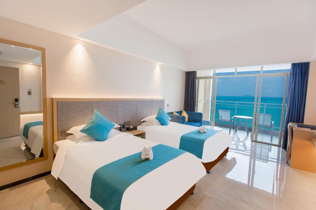 Shengyi Holiday Villa Hotel - Deluxe Twin Room With Sea View