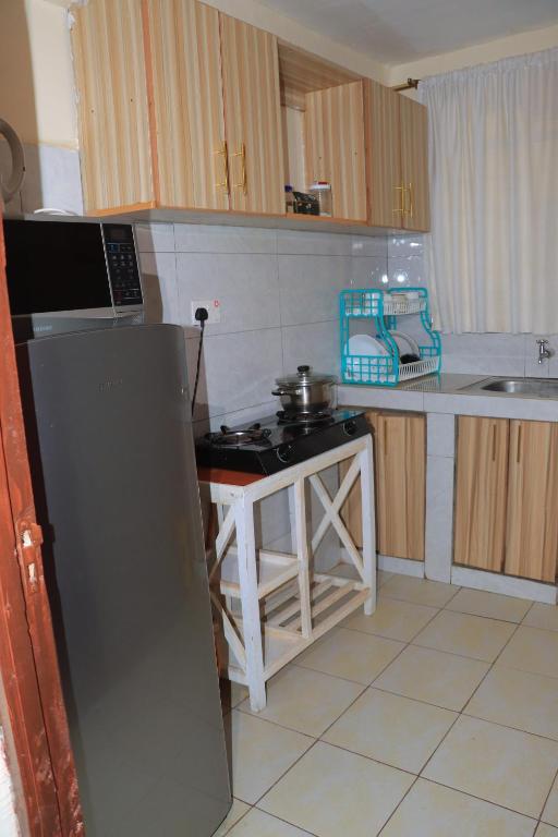 Kuchyň nebo kuchyňský kout v ubytování Comfy one bedroom in Ruiru near Zetech