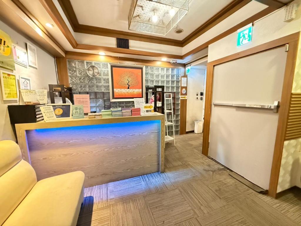 Kuchyň nebo kuchyňský kout v ubytování 漫旅時光旅店