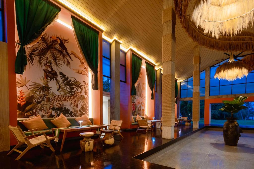 Posezení v ubytování Tolani Resort Koh Samui