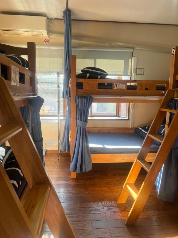 Palanda nebo palandy na pokoji v ubytování Mt Fuji Hostel Michael's