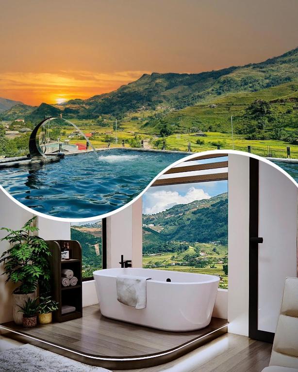 Bazén v ubytování Boutique En Hotel Sapa nebo v jeho okolí