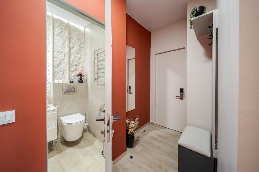 Koupelna v ubytování ACCENT Apart-Hotel
