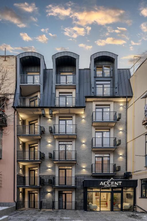 Budova, kde se aparthotel nachází