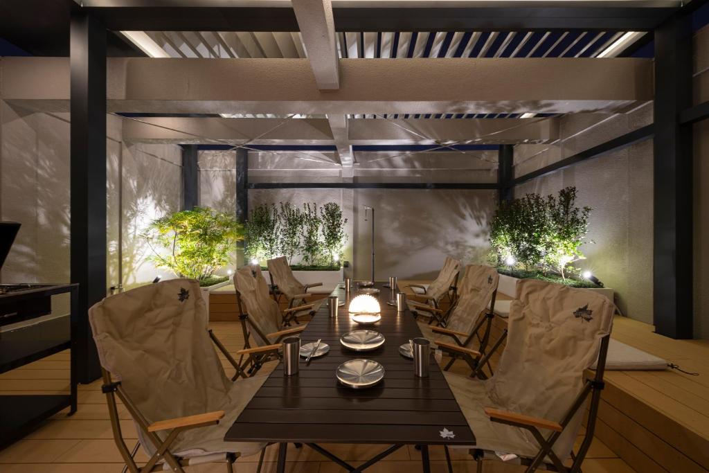 Personal Rooftop BBQ space! Shirakabanoyado - KI NO NOKI 白樺の宿 - 木の軒