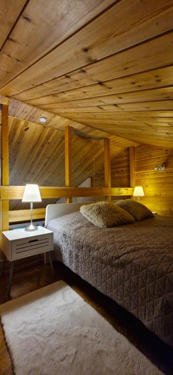 Postel nebo postele na pokoji v ubytování LuppoSyöte