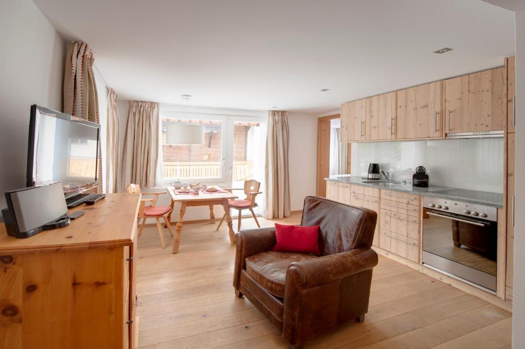 Kuchyň nebo kuchyňský kout v ubytování Apartments Styria