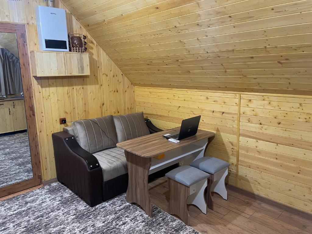 Kuchyň nebo kuchyňský kout v ubytování SkyView