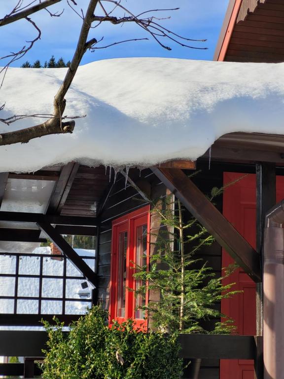 Bygningen som feriehuset ligger i