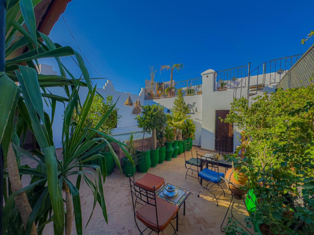 Zahrada ubytování Riad L'Orchidée Suites & Spa