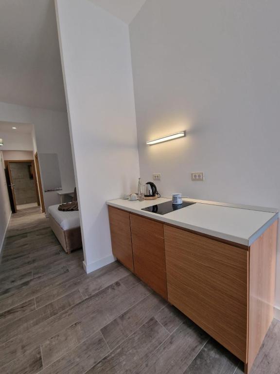 Koupelna v ubytování Hotel Credo