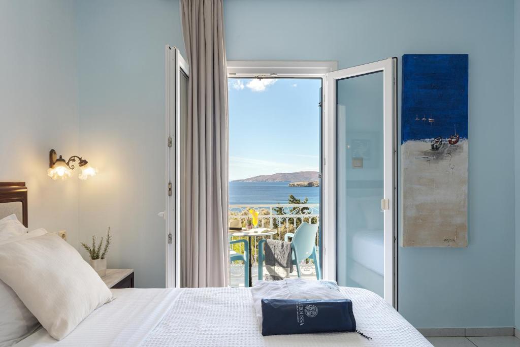 Aneroussa Beach Hotel - Salle Double Ou Jumelle Avec Vue Sur La Mer