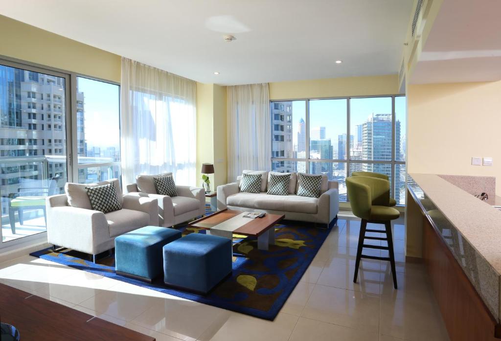 
1 Bedroom, Premium Balcony Twin, Downtown View, Non-Smoking, Complimentary Transfer to Kite Beach, Dubai Mall and Metro Station
