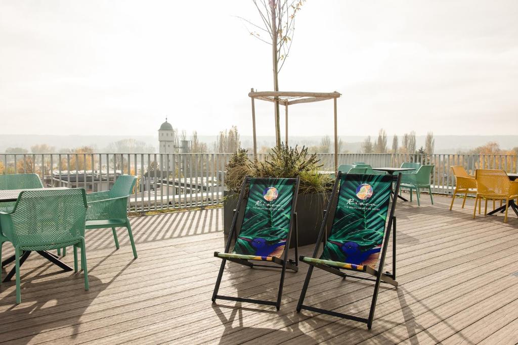 Balkón nebo terasa v ubytování Rioca Konstanz Posto 10