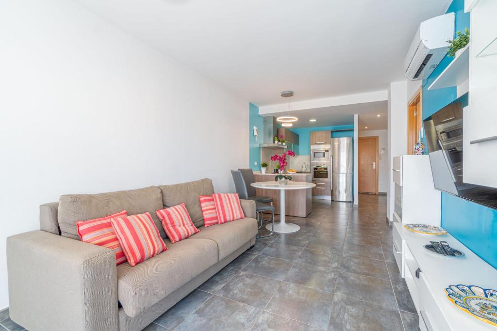 A kitchen or kitchenette at Apart-rent Apartment Mimoses 0052