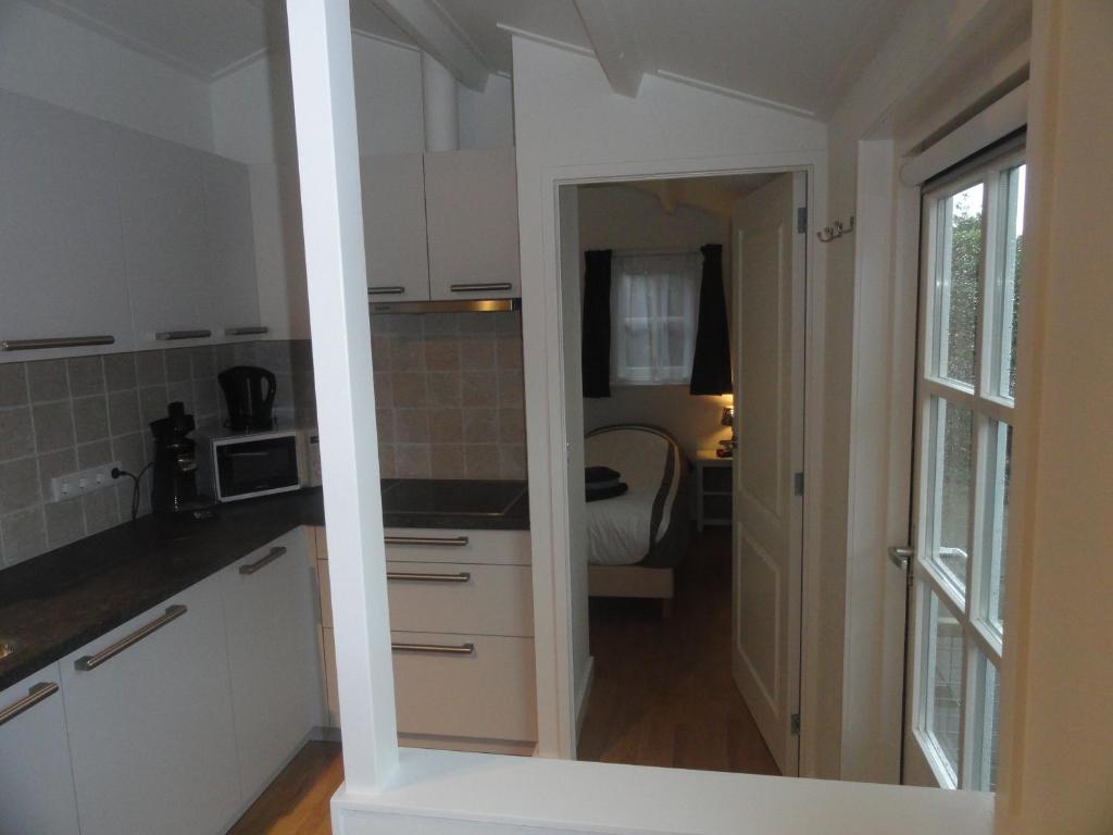 Kuchyň nebo kuchyňský kout v ubytování Luxe Appartement Duinoord