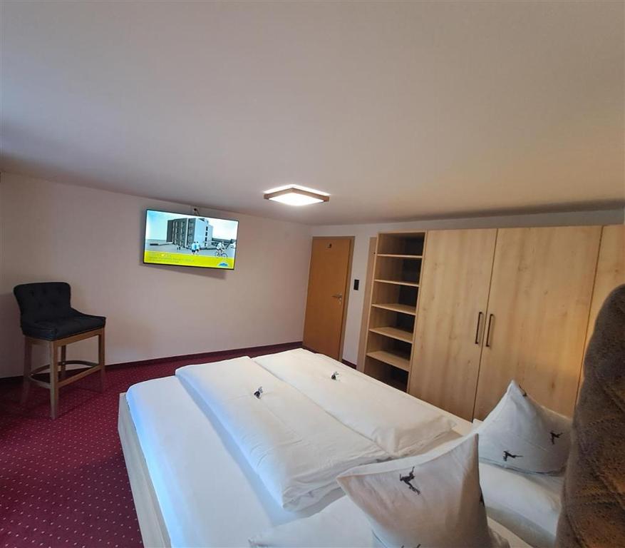TV a/nebo společenská místnost v ubytování Haus Tirol Appartements