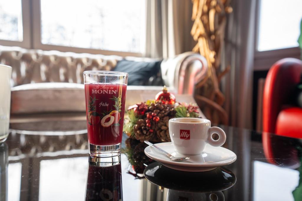 Posezení v ubytování Hôtel La Réserve
