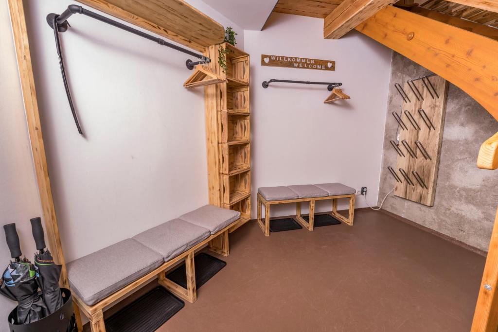 Ferienwohnung Andexlinger emeletes ágyai egy szobában