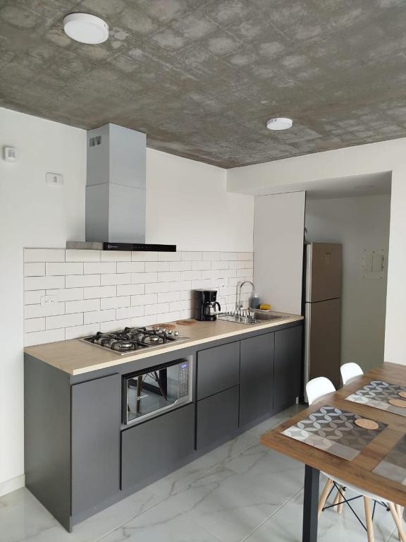 Kuchyň nebo kuchyňský kout v ubytování Apartamento Mirador de la Estancia