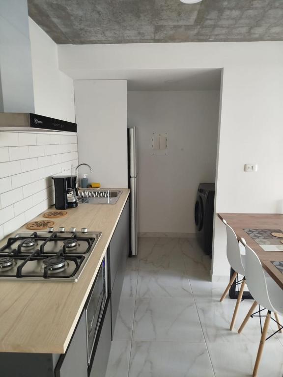 Kuchyň nebo kuchyňský kout v ubytování Apartamento Mirador de la Estancia