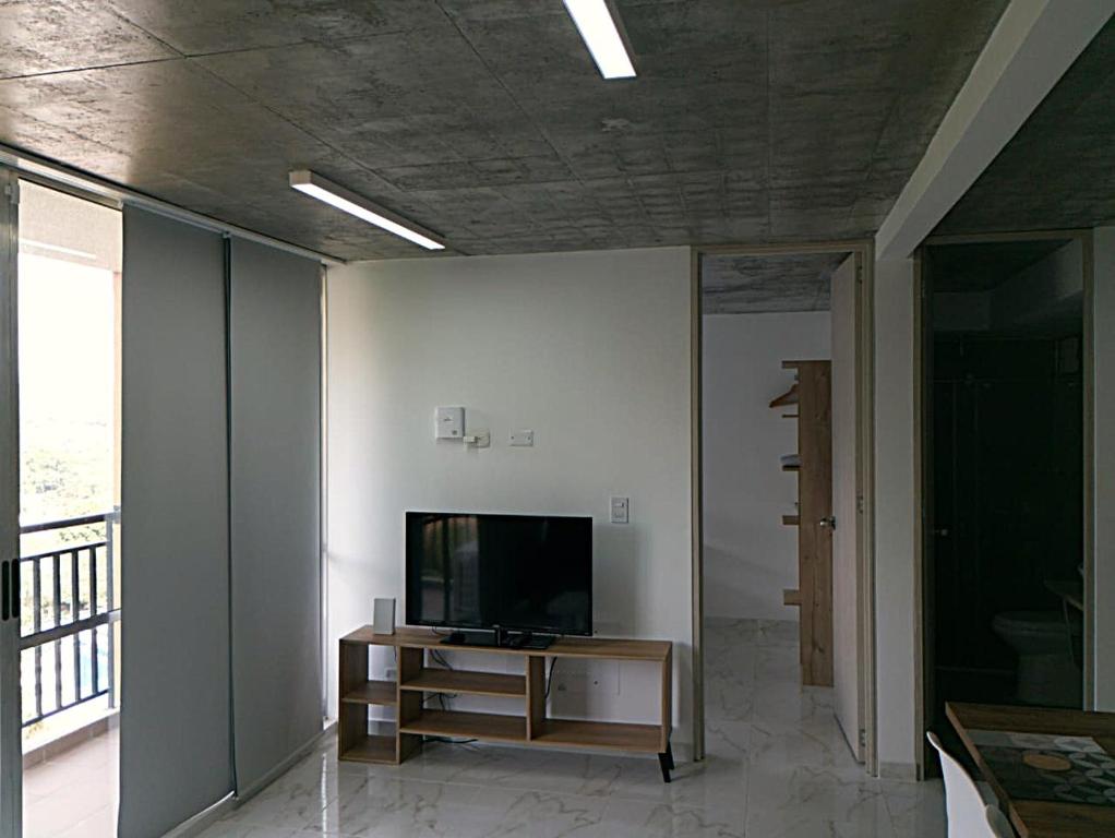 TV a/nebo společenská místnost v ubytování Apartamento Mirador de la Estancia