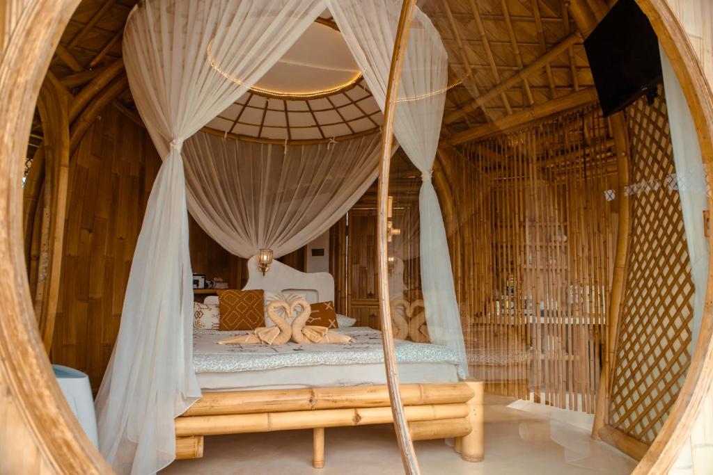 Postel nebo postele na pokoji v ubytování Camanta Penida - Adult Only