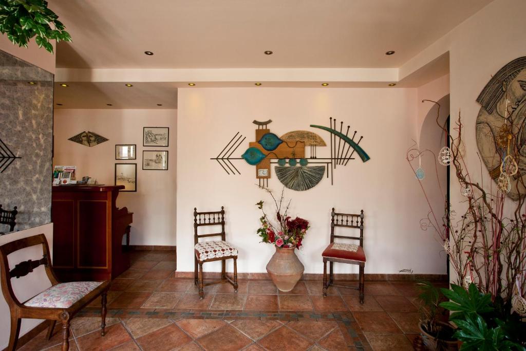 Posezení v ubytování Apollon Hotel