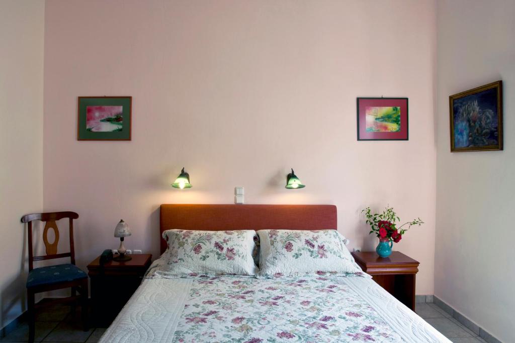 Postel nebo postele na pokoji v ubytování Apollon Hotel