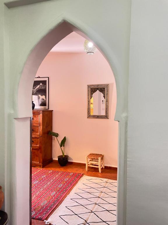 Postel nebo postele na pokoji v ubytování Dar Yamina Andalusi
