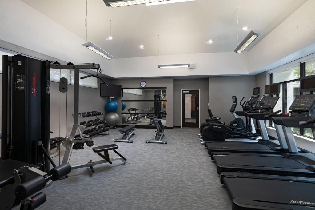 Fitness centrum a/nebo fitness zařízení v ubytování Courtyard by Marriott Dallas Richardson at Spring Valley