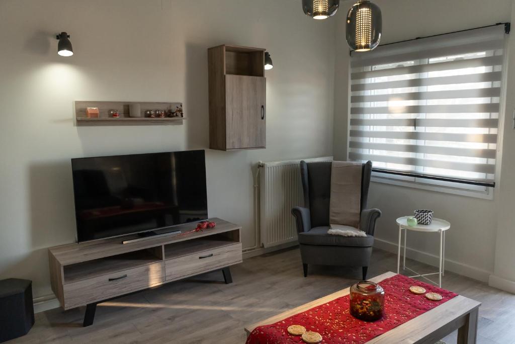 TV a/nebo společenská místnost v ubytování Central Square Residence